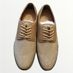 Hawker Rye Oxford Canvas Lace Up Dress Shoes Church Work Mens Size 8.5 NEW